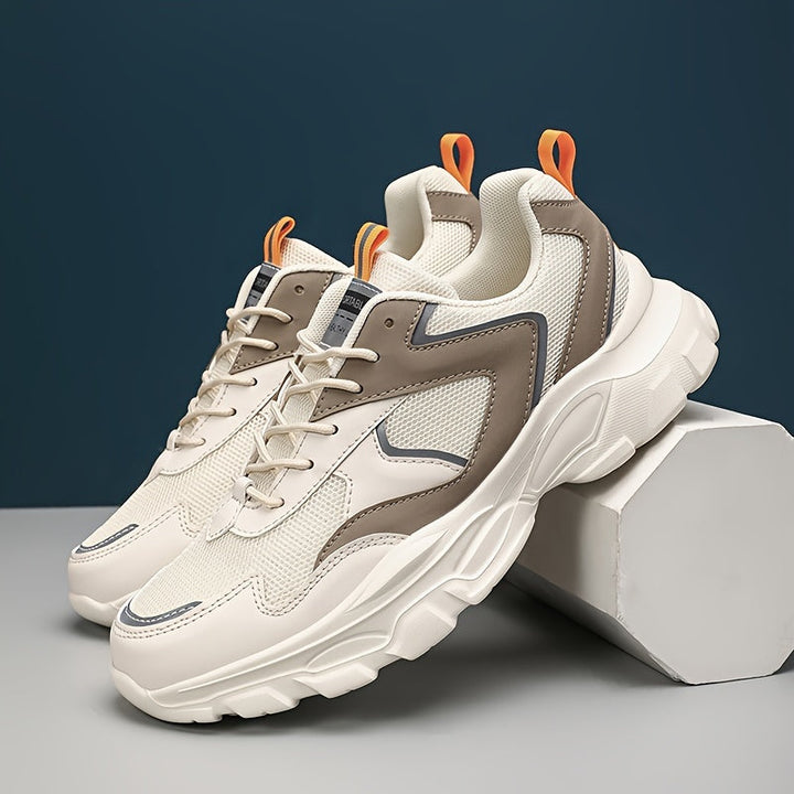 Heren Sportsneakers | Preppy Stijl & Ademend Mesh | Comfortabel & Casual | EVA Zool