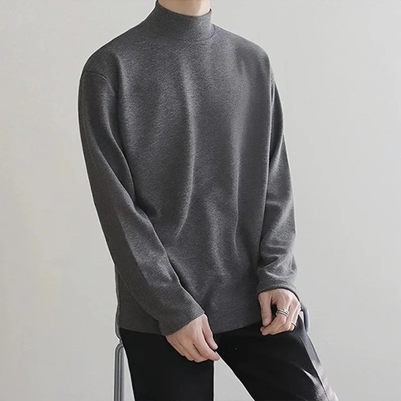 Elegante en knusse coltrui voor heren met zacht fleece en strak ontwerp | Oscar