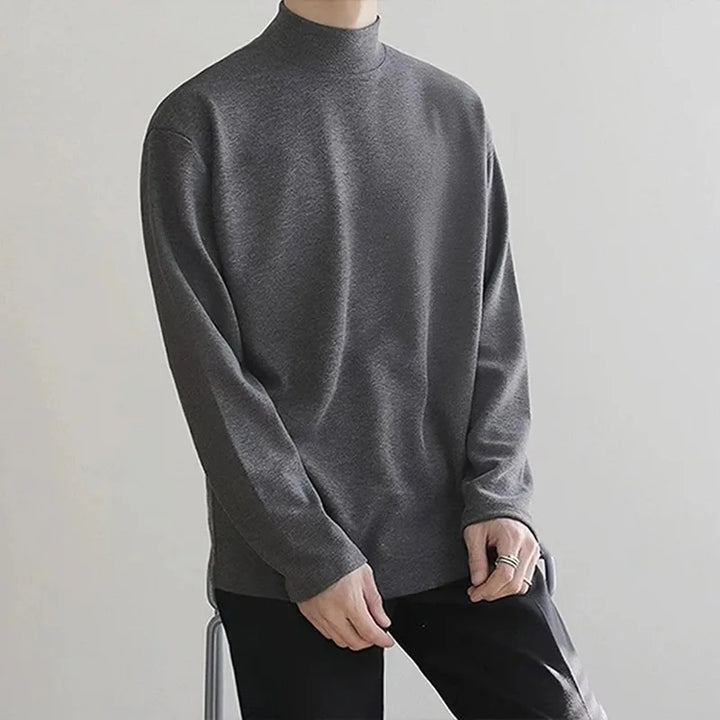 Elegante en knusse coltrui voor heren met zacht fleece en strak ontwerp | Oscar