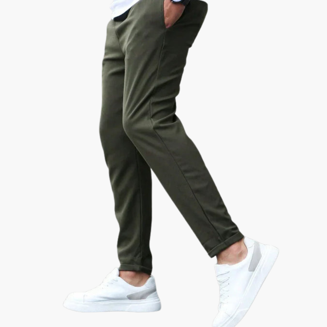 Heren Broek | Tapered | Trekkoord | Herfst
