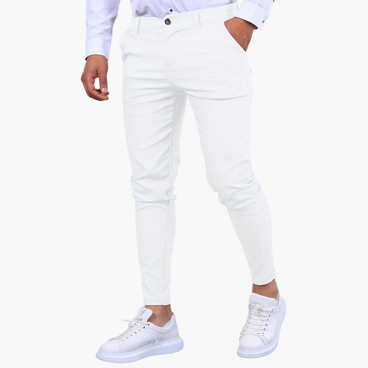 Heren Broek | Slimfit | Smalle Pijpen | Zomer