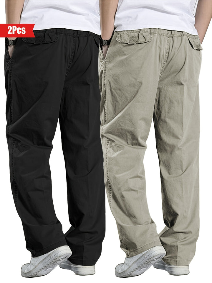 Herenset van 2 Broeken | 100% Katoen & Losse Pasvorm | Outdoor & Casual Kleding