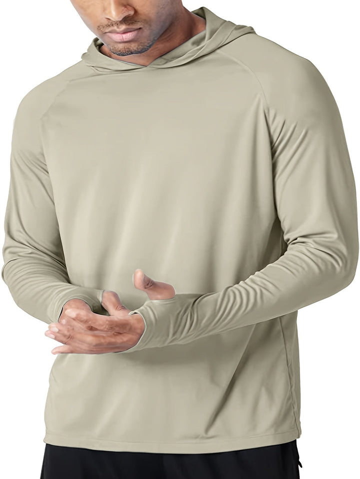 Heren Shirt met Capuchon | Sneldrogend & Ademend | Lichtgewicht Polyester