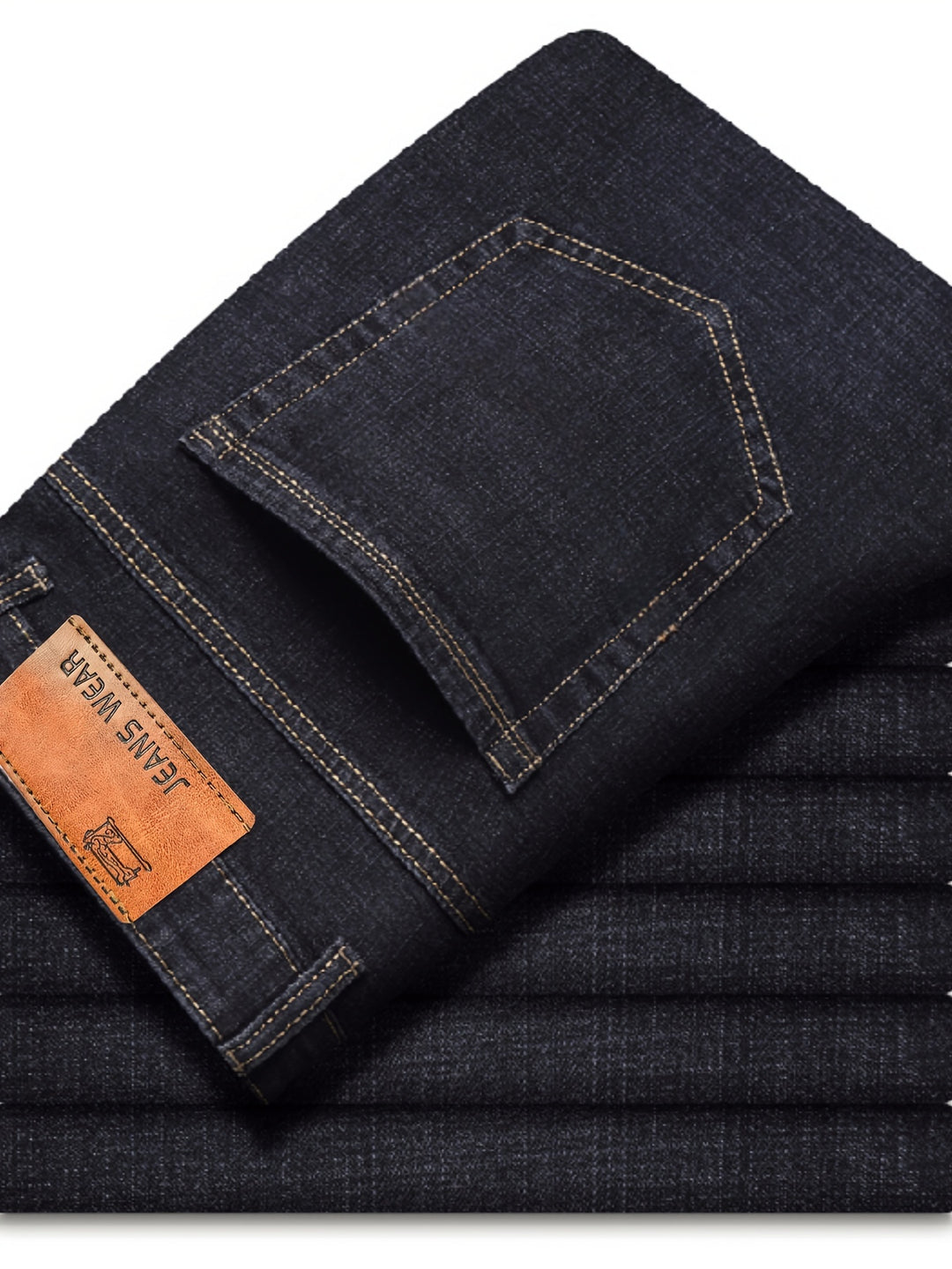 Heren Jeans | Wijde pijpen | Gewassen look & gemiddelde stretch | katoenmix