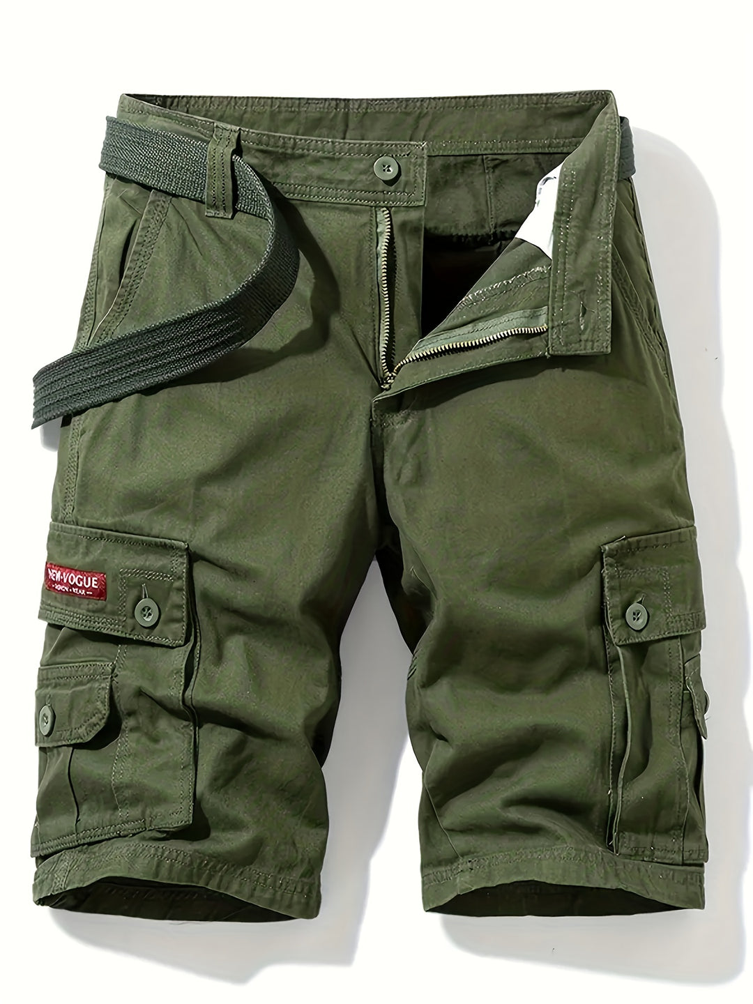 Heren Cargo Shorts | Klassiek Design | Multi-Pocket | Taille Trekkoord | Katoen voor Zomer Buiten