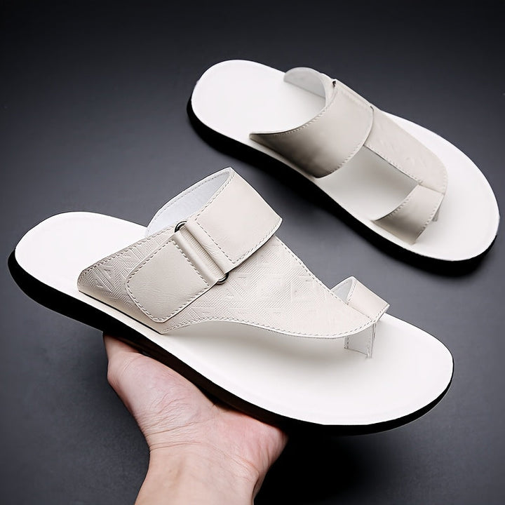 Heren Slippers | Verstelbare Band | Lichtgewicht & Antislip | PU Materiaal