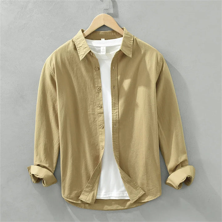 Heren Overhemd | Button Overhemd | Lange Mouwen | Minimalistisch
