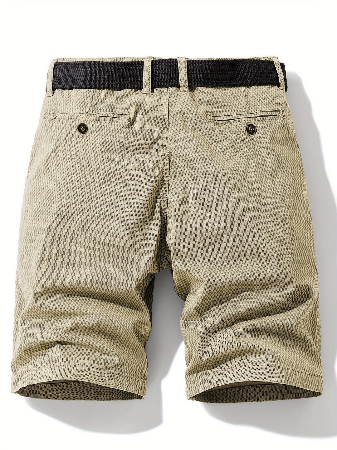 Herens Casual Katoen Blend Cargo Shorts | Gestreept Patroon | Normale Pasvorm