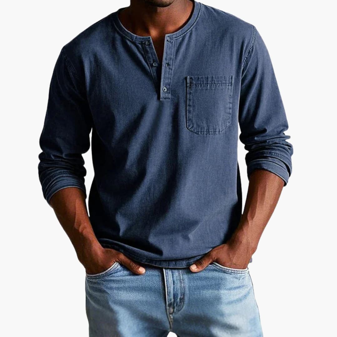 Heren Blouse | Straight | Met Knoopjes | Lente