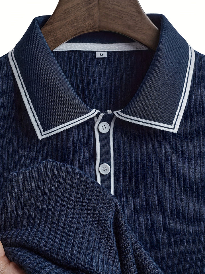 Heren Polo Shirt | Korte Mouw | Regular Fit & Knopen | Zomer Casual