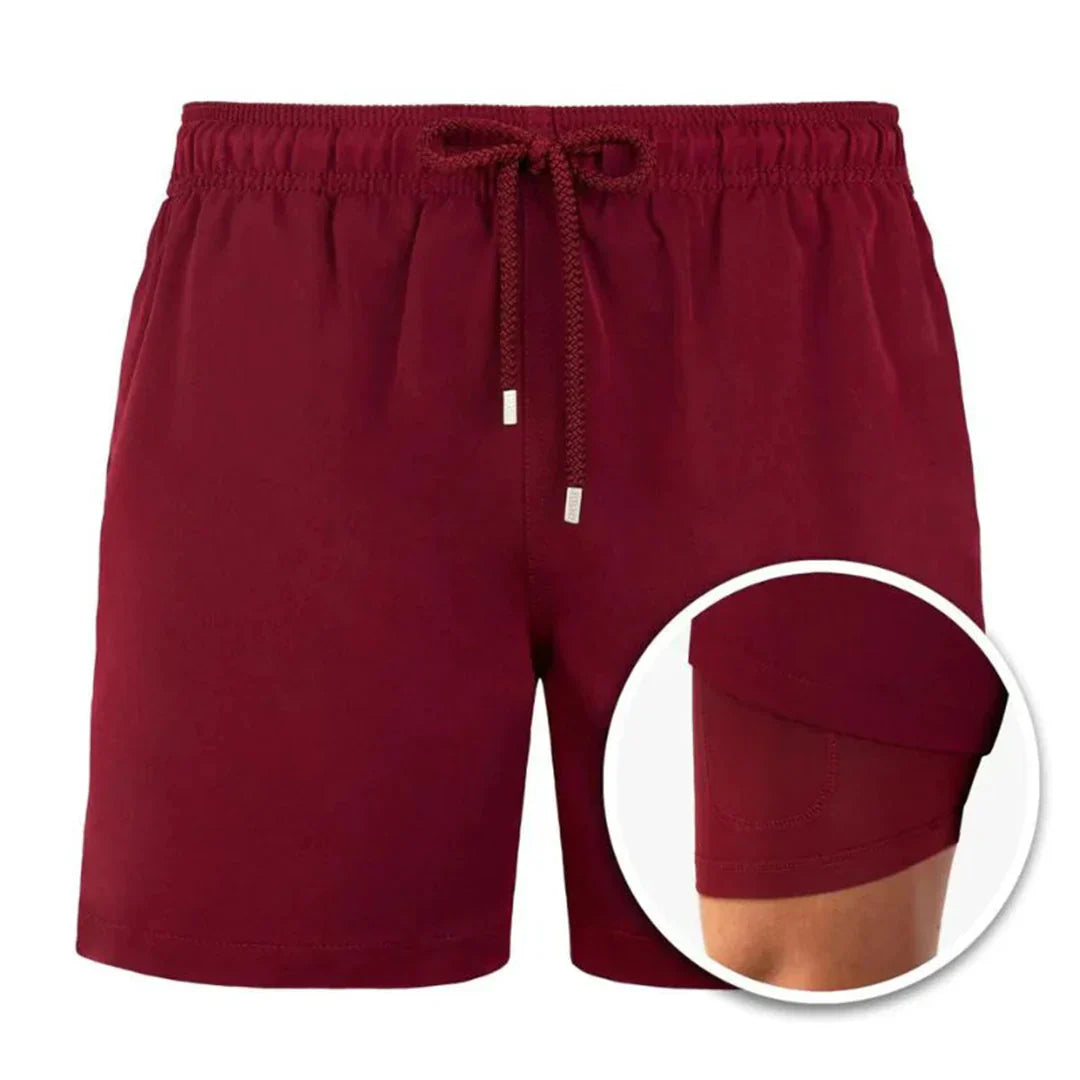 Heren Zwembroek | Straight | Trekkoord | Zomer