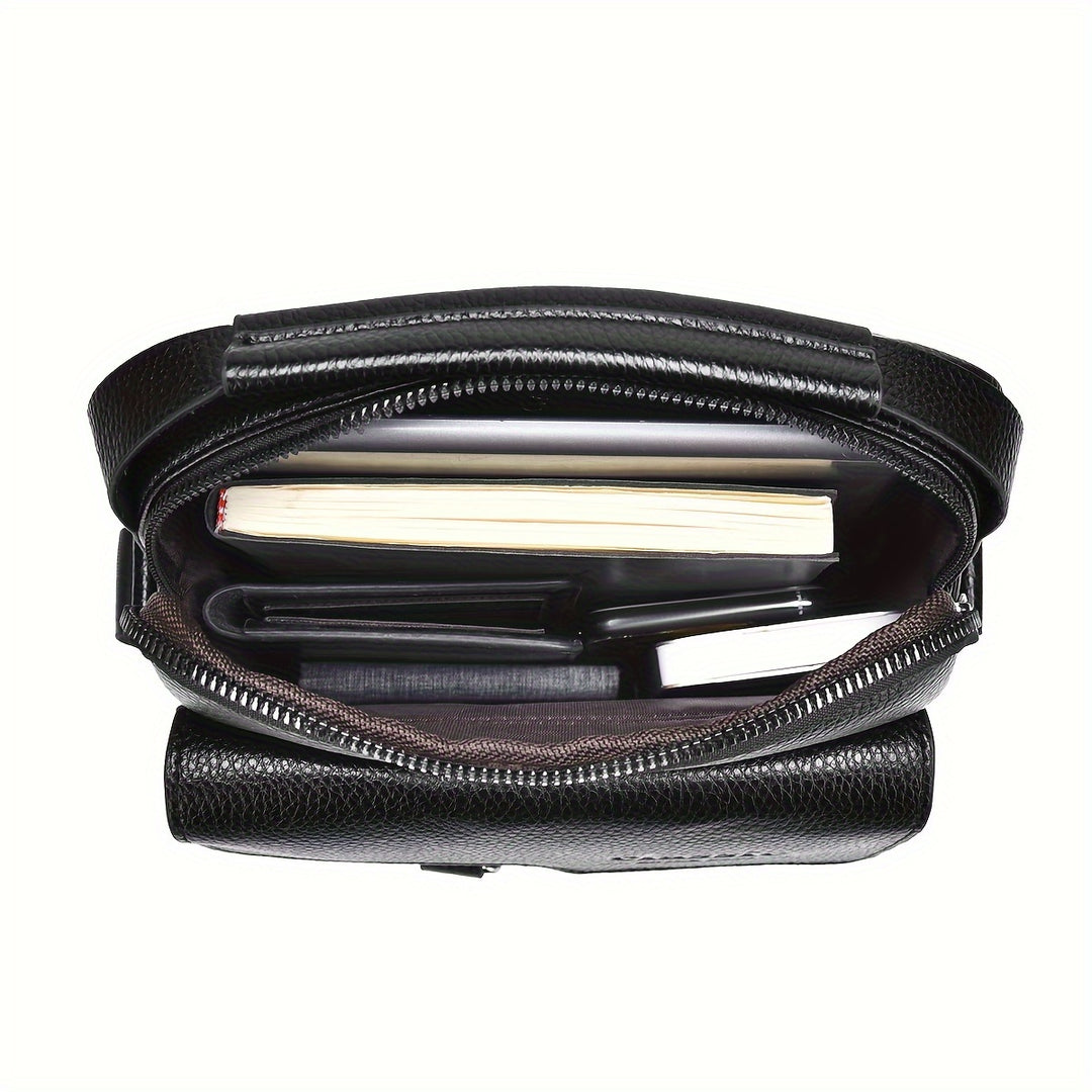Heren Schoudertas | Vintage Business Look | Meervaks Design & Afneembare Riem