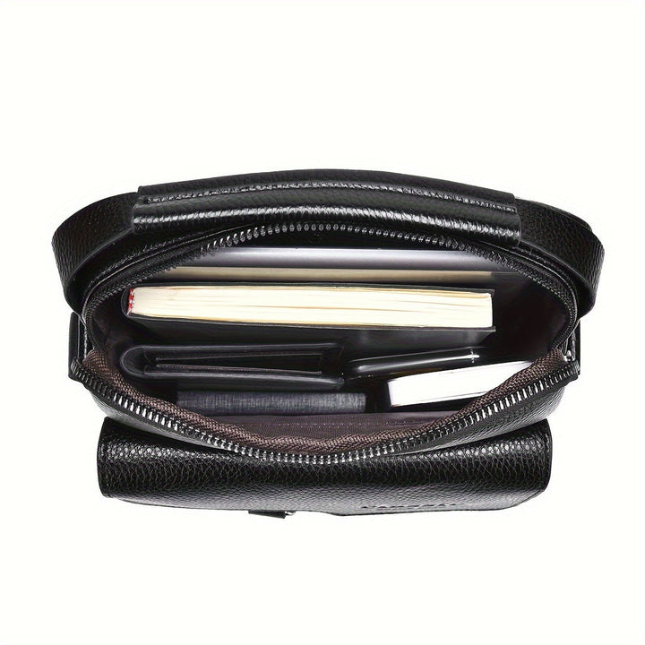 Heren Schoudertas | Vintage Business Look | Meervaks Design & Afneembare Riem