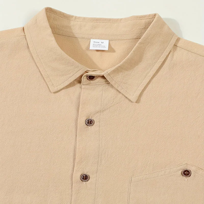 Heren Shirt | Slimfit | Korte Mouw Met Knoopjes | Zomer