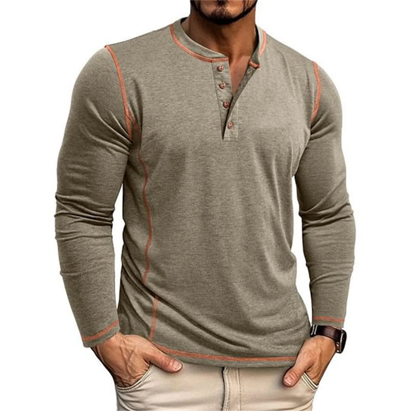 Heren Shirt | Slimfit | Lange Mouw Met Knoopjes | Herfst