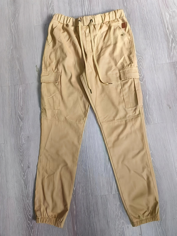 Heren Cargo Broek | Slimfit | Trekkoord | Zomer