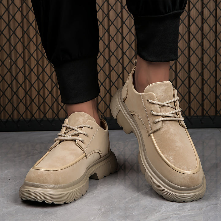 Heren Schoenen | Dikke Zool & Vetersluiting | Antislip & Trendy Zakelijk | PU & EVA
