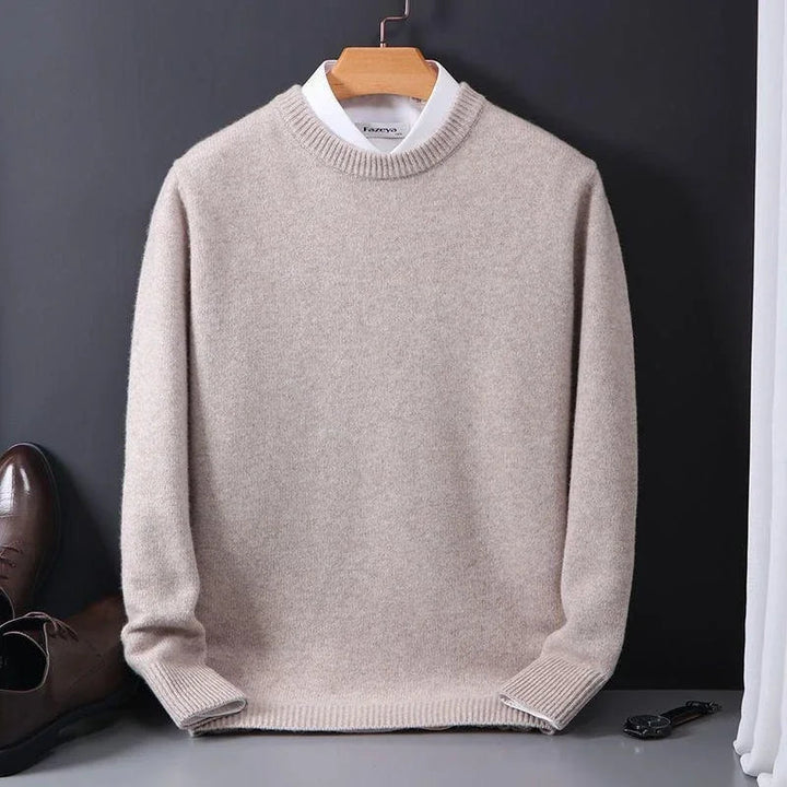 Truien Heren | Ronde Hals | Gebreide Pure Kleur | Casual Business
