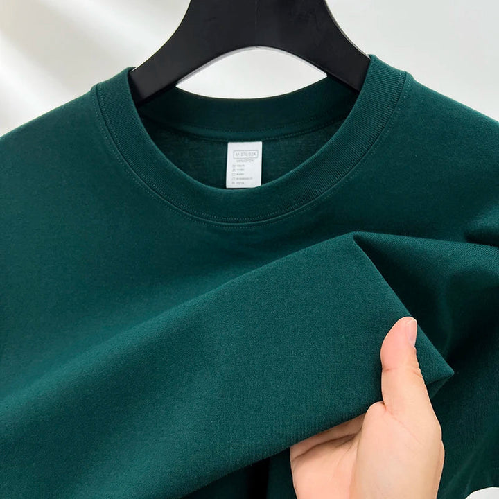 Heren T-shirt | Ademend & Losvallend | Zomer | Effen Kleur