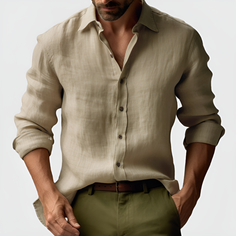 Overhemd Heren | Vintage Lange Mouwen | Stijlvolle Kleding