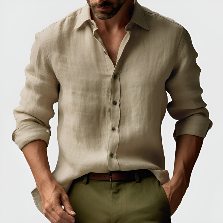 Overhemd Heren | Vintage Lange Mouwen | Stijlvolle Kleding