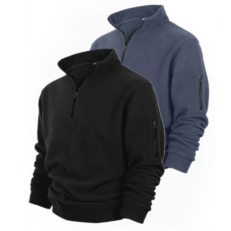 Truien Heren | Half-Zip | Comfortabel & Casual | Effen Design