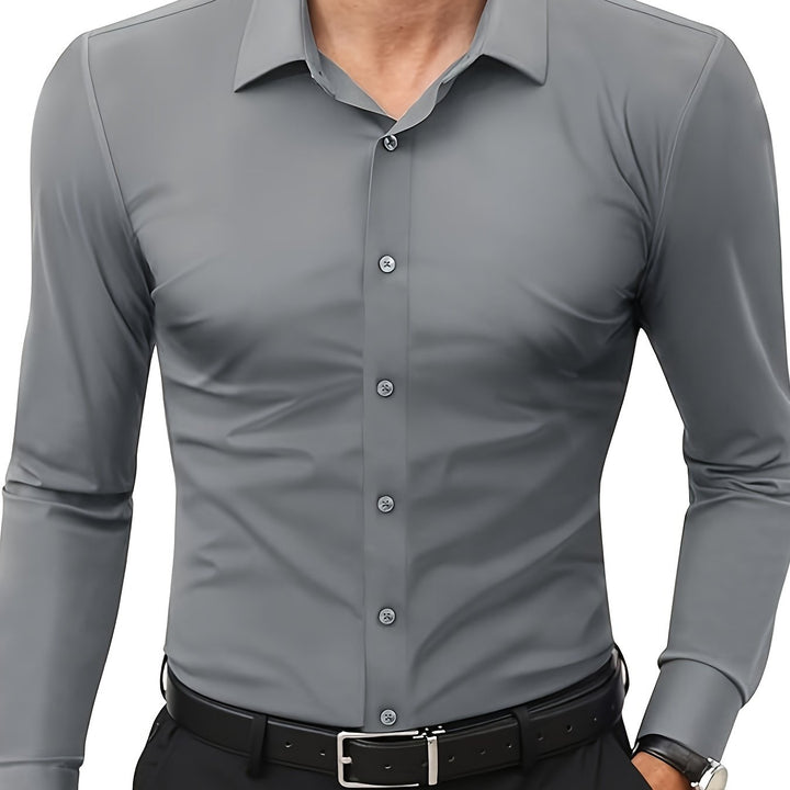 Heren Shirt | Slimfit | Lange Mouw | Zomer