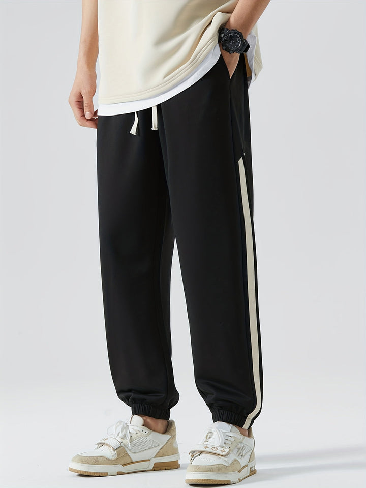 Heren Joggingbroek | Gestreept Ontwerp | Comfort Fit | Zijzakken