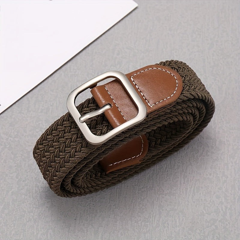 Heren Riem | Verstelbare Canvas Riem | Trendy & Duurzaam | Vierkante Gesp