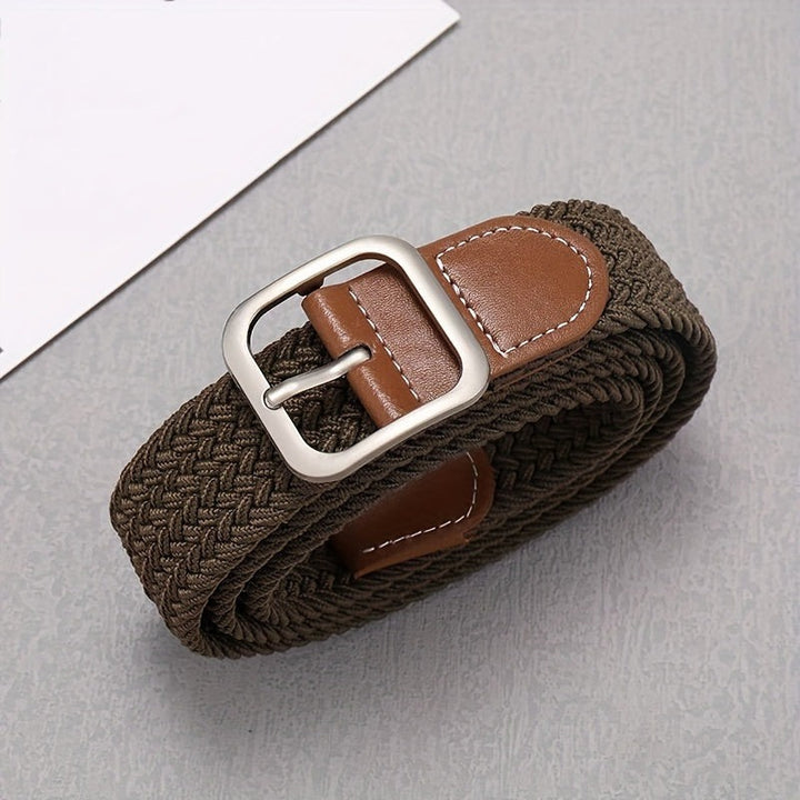 Heren Riem | Verstelbare Canvas Riem | Trendy & Duurzaam | Vierkante Gesp