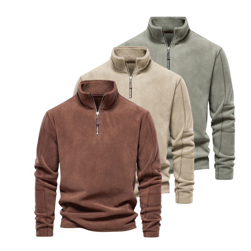 Truien Heren | Thermische Sweater | Half-Zip Staande Kraag | Winter
