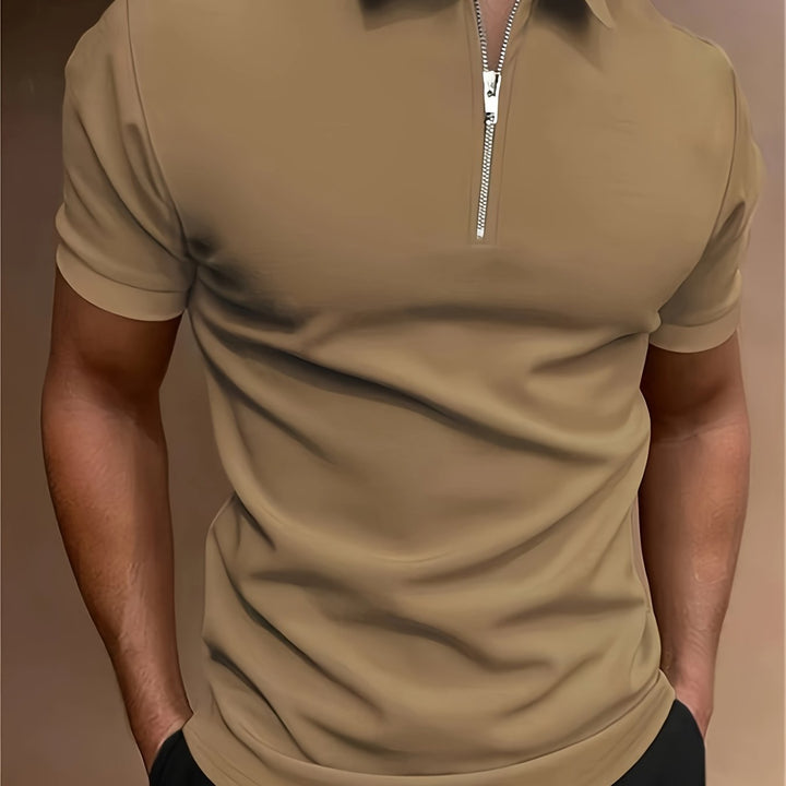 Heren Polo | Slimfit | Ritssluiting | Zomer