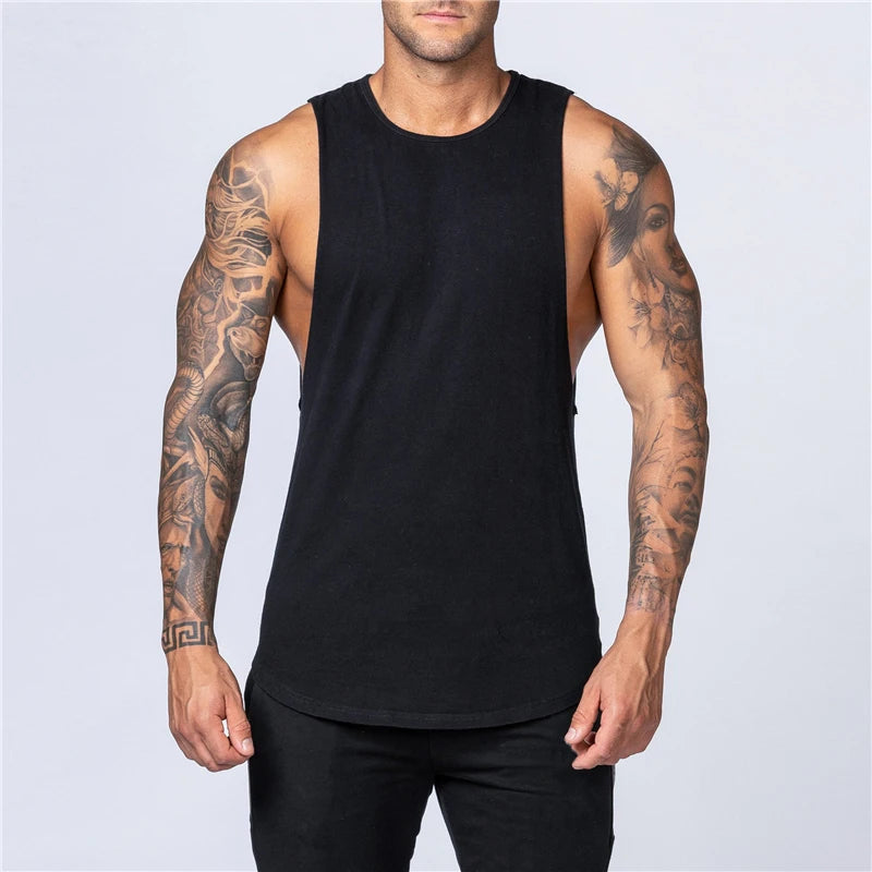 Heren Top | Mouwloze Top | Ronde Hals | Sportief