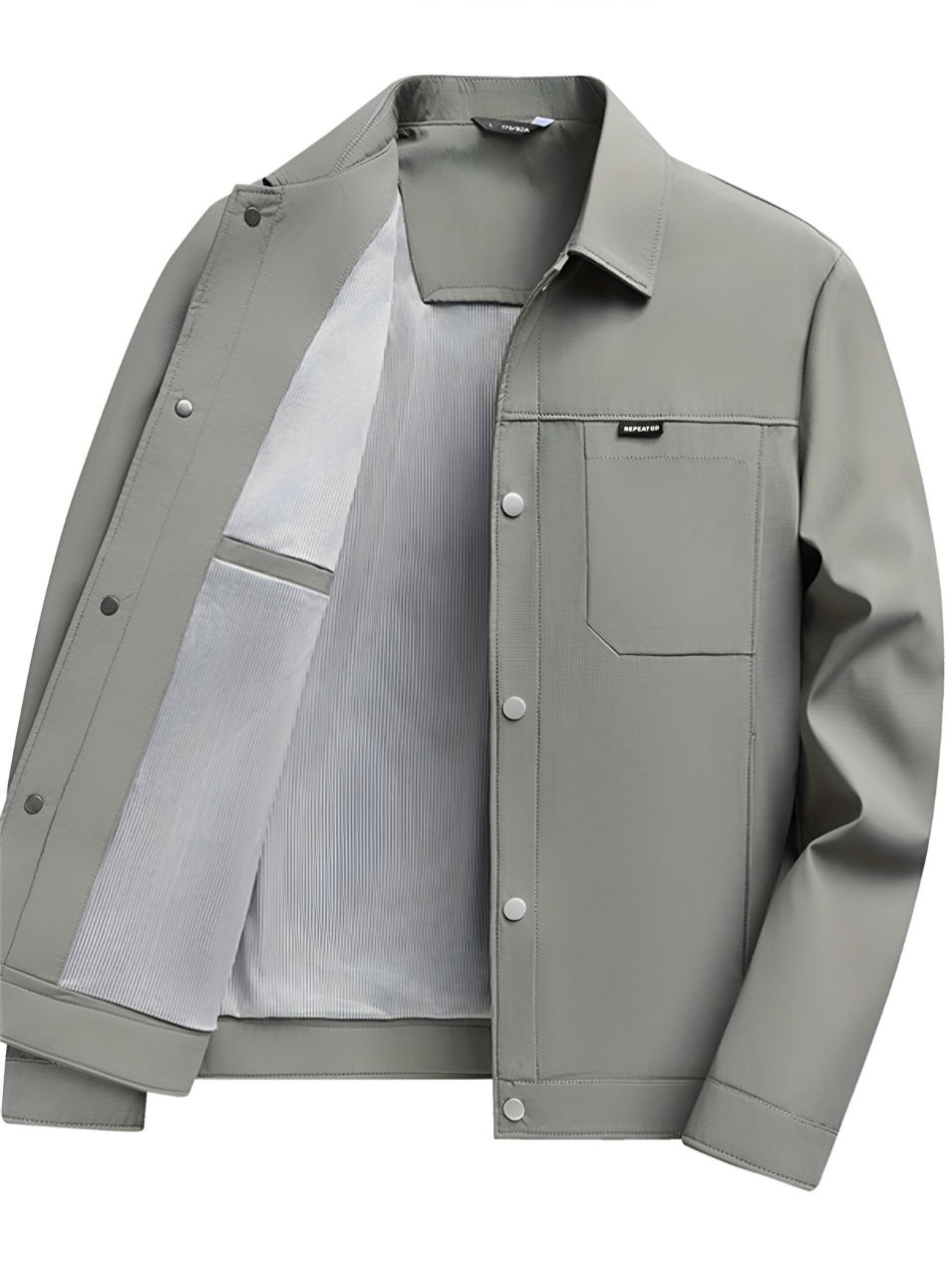Heren Casual Jas | Duurzaam & Stijlvol | Knoopsluiting & Meerdere Zakken | Lente & Herfst