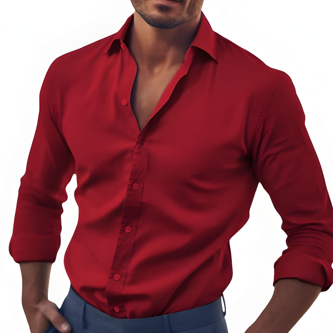 Heren Shirt | Elegant | Lange Mouw | Lente