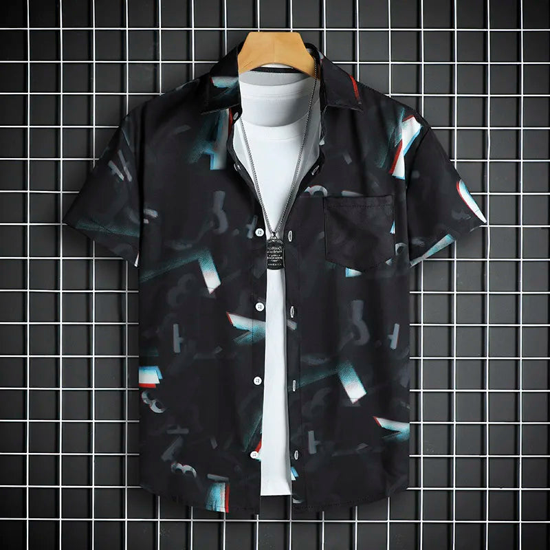 Heren Shirt | Korte Mouw | Grafische Print | Zomer