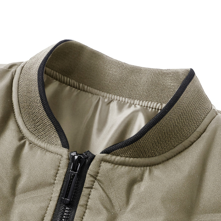 Winterjas Heren | Thermisch Gevoerd | Sportieve Baseball Jas met Ritssluiting