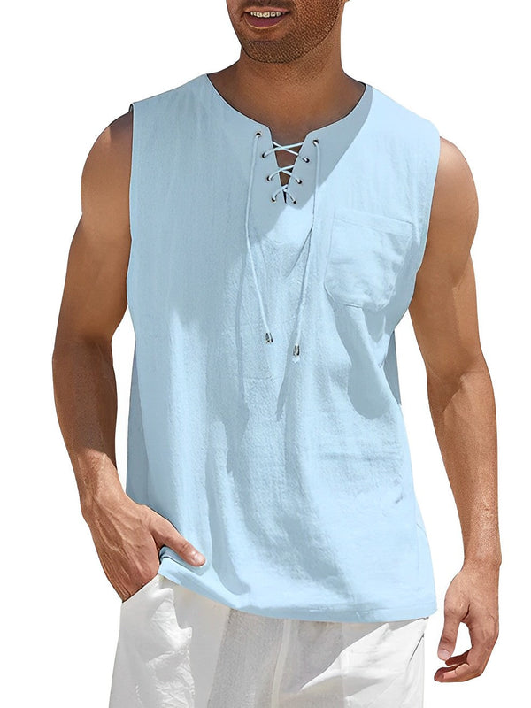 Heren Tanktop | Straight | Vetersluiting | Zomer