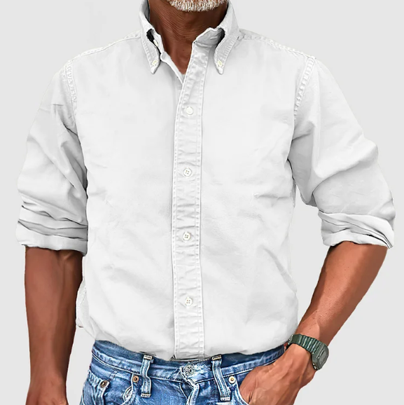Heren Shirt | Straight | Lange Mouw | Zomer