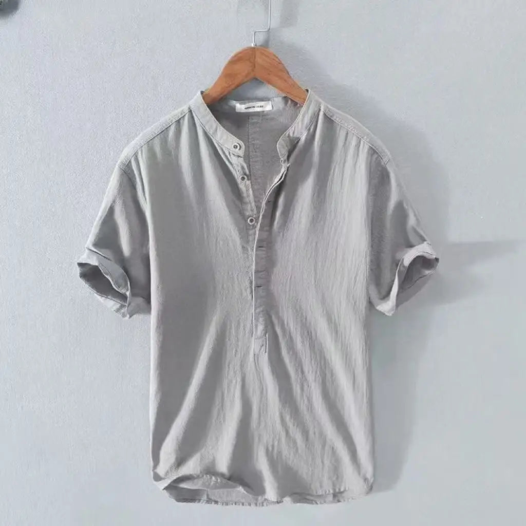 Heren Shirt | Straight | Korte Mouw Met Knoopsluiting | Zomer