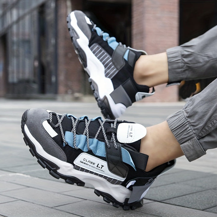 Heren Hardloopschoenen | Chunky Sneakers | Schokabsorberend & Ademend | Vetersluiting