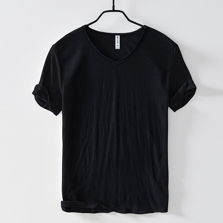 Heren T-shirt | Zacht & Verfijnd | Comfortabele Stof & Stijlvolle Halslijn | Voor Elke Dag