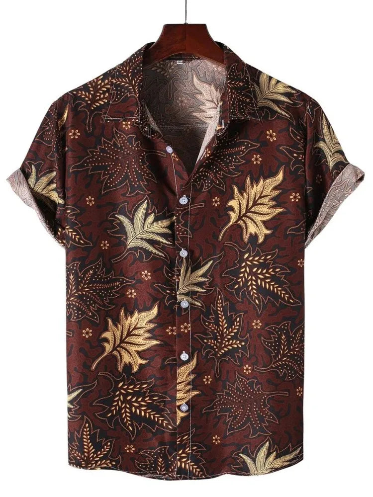 Heren Shirt | Elegant | Korte Mouw | Zomer