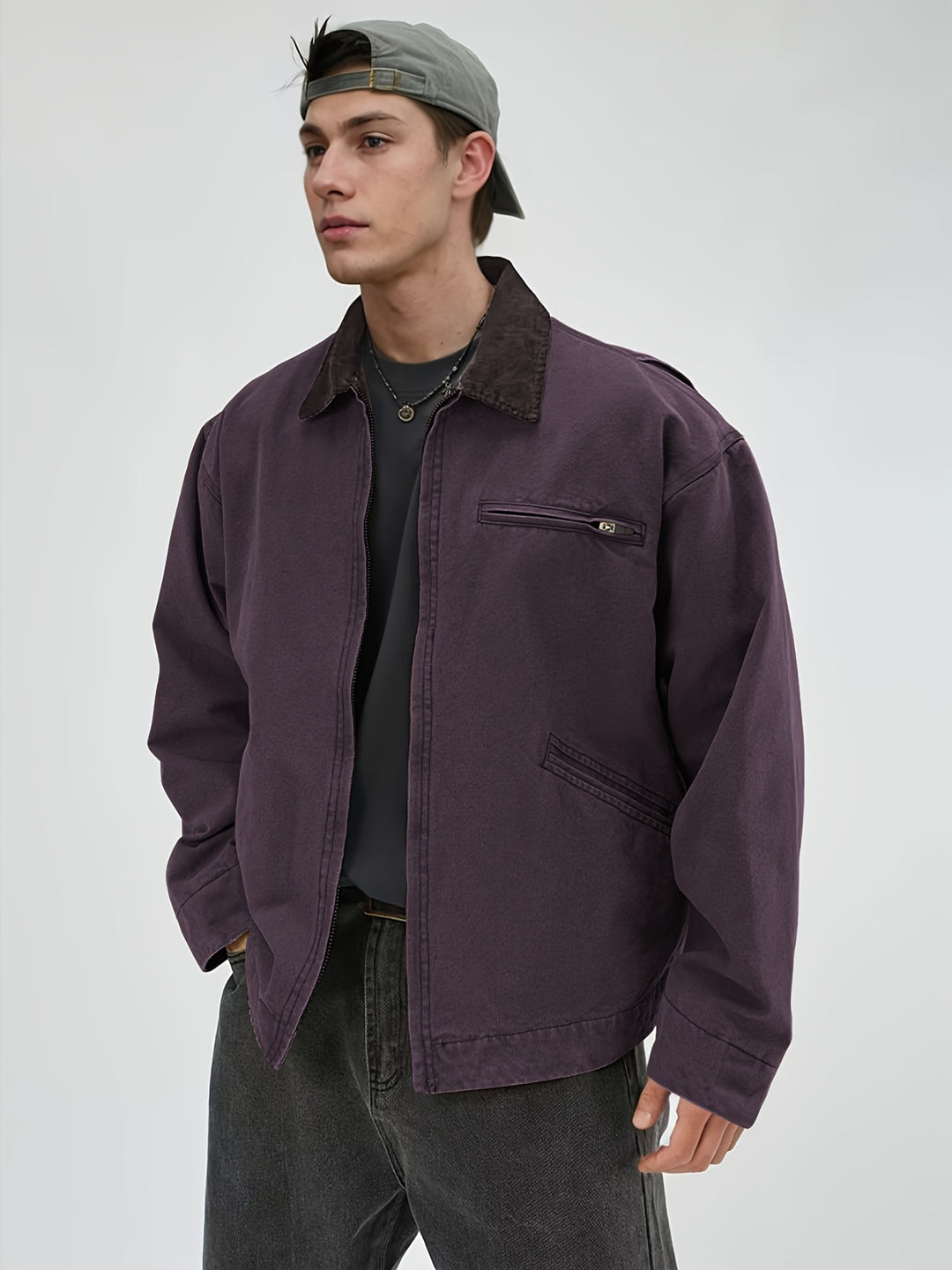 Heren Jas | Retro | Met Rits | Lente