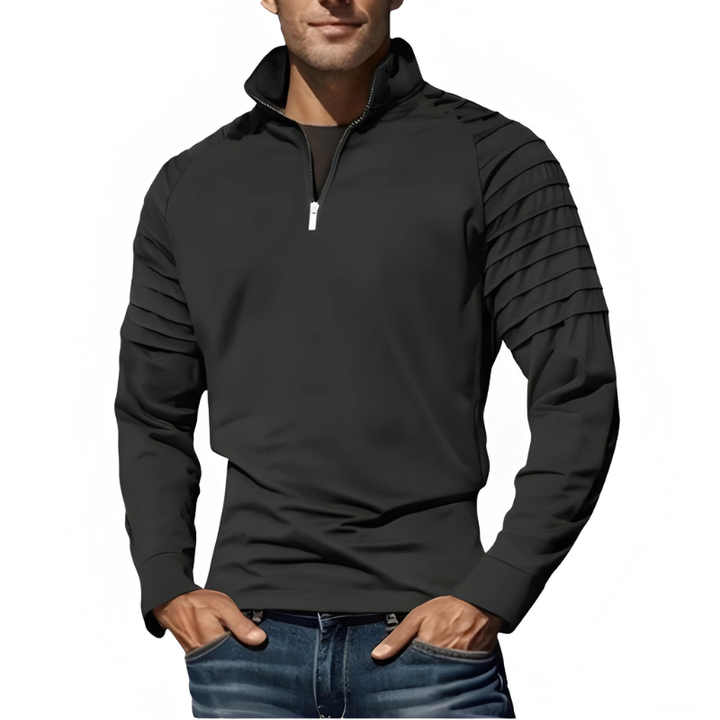 Truien Heren | Half Zip Trui | Geribbeld Design met Zipper