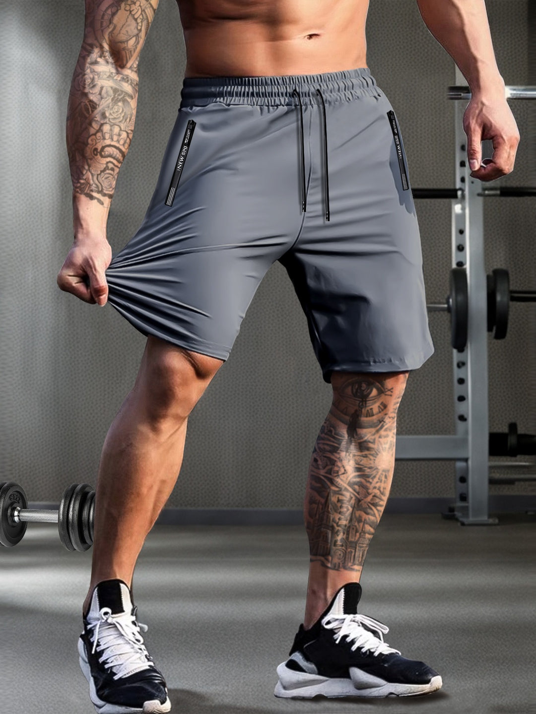 Heren Sneldrogend Shorts | Licht & Ademend | Ritssluiting en Trekkoord | Zomer