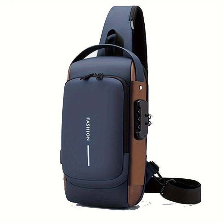 Heren Crossbodytas | Anti-Diefstal & USB Oplaadpoort | Motor & Vrijetijdssport | Duurzame Oxford Stof