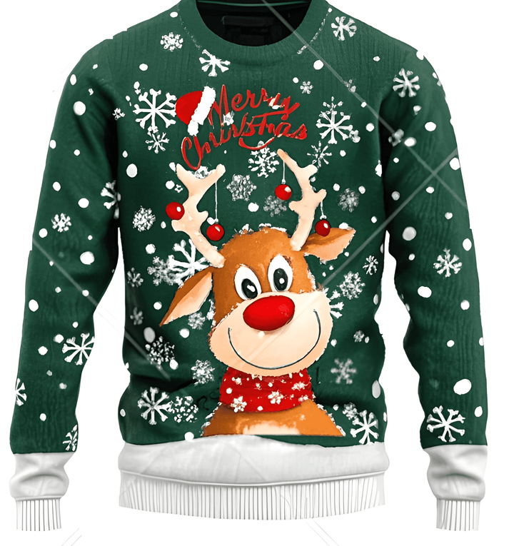 Truien Heren | Vrolijke Kersttrui | Rendiergewei