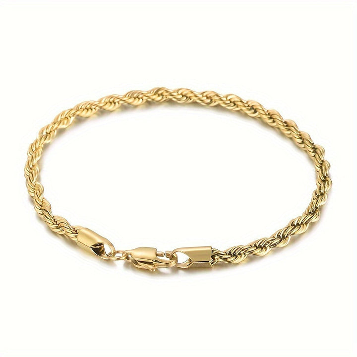 Heren Armband | Gevlochten Roestvrij Staal | Non-Magnetisch & Stoer