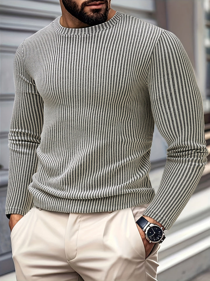 Heren Trui | Lange Mouw & Geribde Textuur | Comfortabel & Stijlvol